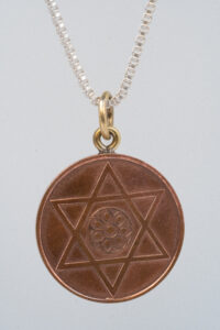 Copper Coin Locket With Chain Silver For Kids - Image 2